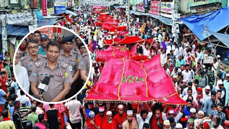 Police commissioner asks not to play musical instruments while installing gilaf at Shahjalal Shrine