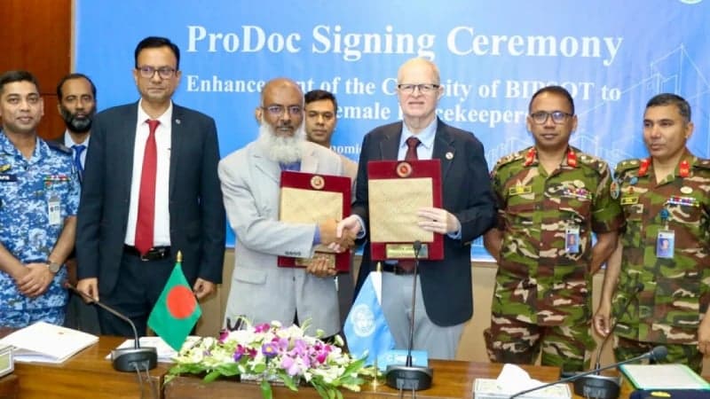 Bangladesh, UNOPS ink deal to boost female peacekeeper training