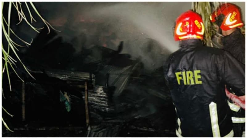 Karwan Bazar slum fire: Firefighters recover 2 burnt bodies