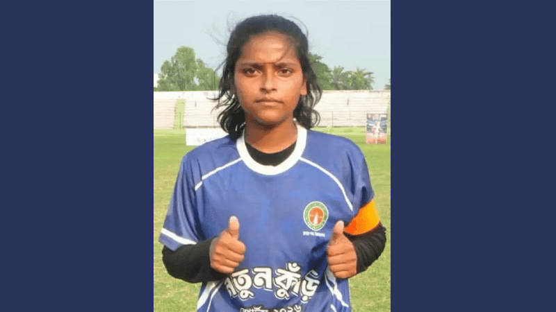 Natore teen football sensation Aleya scores hat-trick in all three matches
