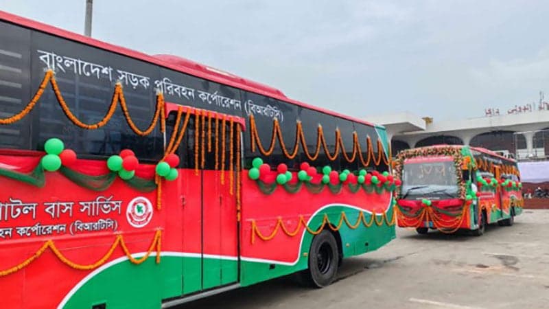 BRTC shuttle bus service launched at Dhaka airport