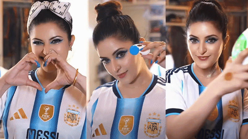 Pori Moni imitates Argentine footballers' celebration style, sparks buzz