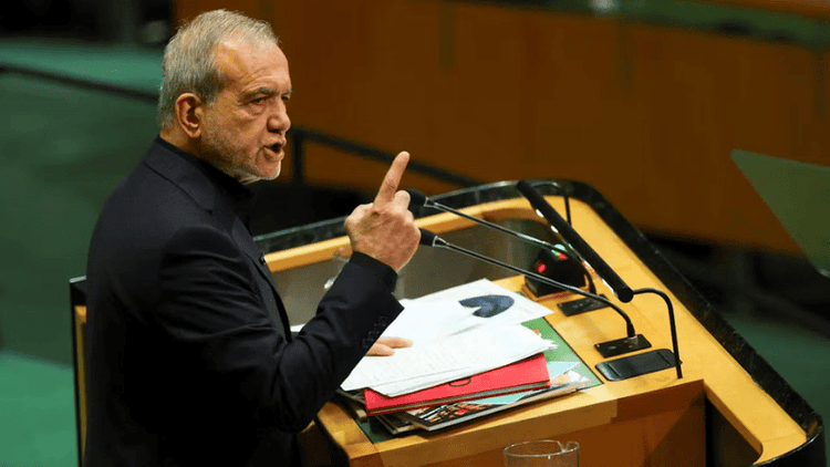 Iran will not bow to pressure, Pezeshkian tells UN