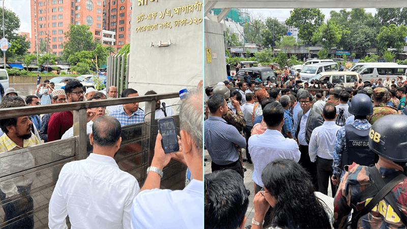 NBR officials barred from entering office; security forces deployed