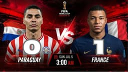 France vs Paraguay —World Cup: Live score and match stats 