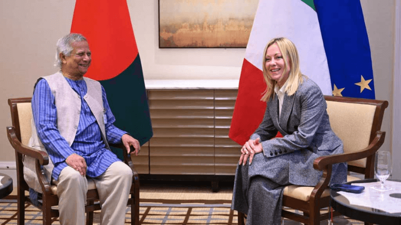 Chief adviser meets Italian PM on safe migration issue