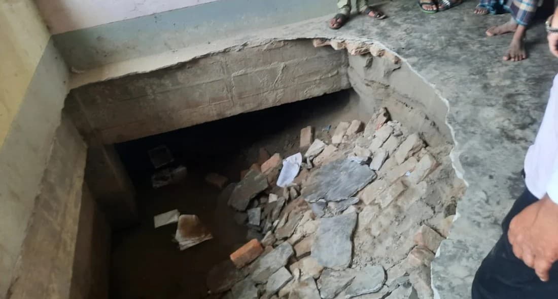 Classroom floor collapses in Habiganj, 5 students injured