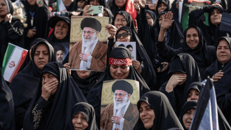 Millions of Iranians gather to pay last respects to Khamenei