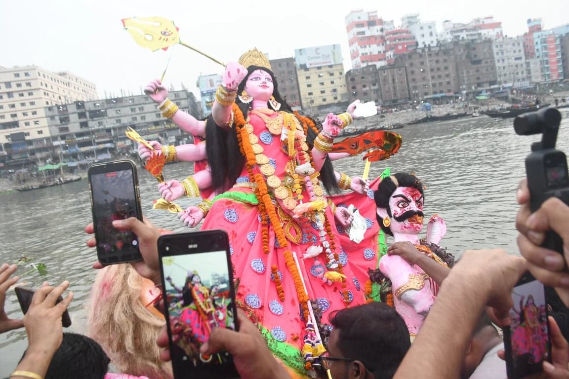 Sharodiya Durgotsab ends with immersion