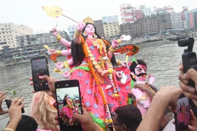 Sharodiya Durgotsab ends with immersion