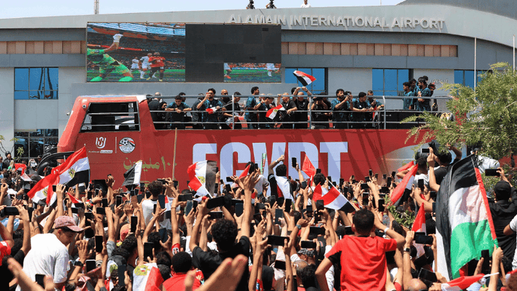 Hundreds welcome Salah's Egypt home after best World Cup run