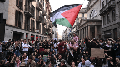 Youth protest movement spreads to Italy