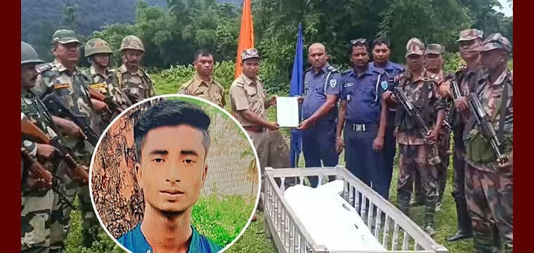 Youth's body found hanging on Sylhet border returned after 25hrs