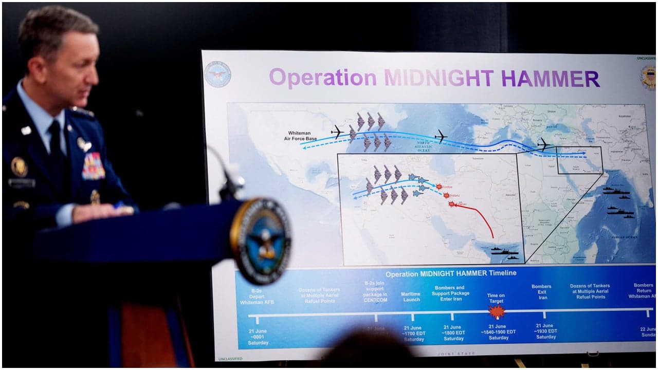 US conducted ‘Operation Midnight Hammer’ airstrike on Iran using B-2 bomber