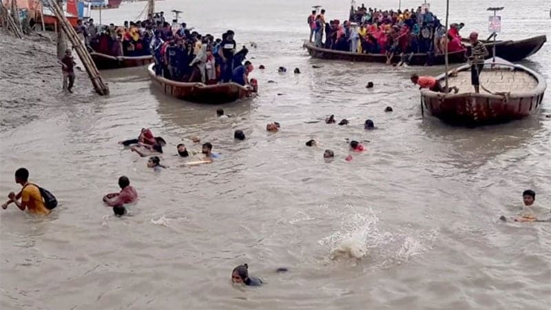 Trawler capsizes