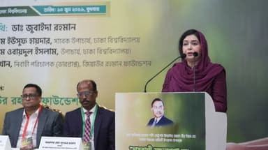 Zubaida Rahman calls for planting trees to build a habitable planet