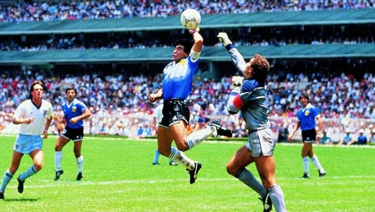 Maradona’s ‘Hand of God’ ball heads to auction