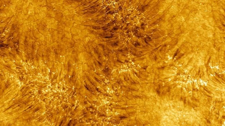 Scientists uncover hidden solar whirlpools in sharpest-ever view of the Sun