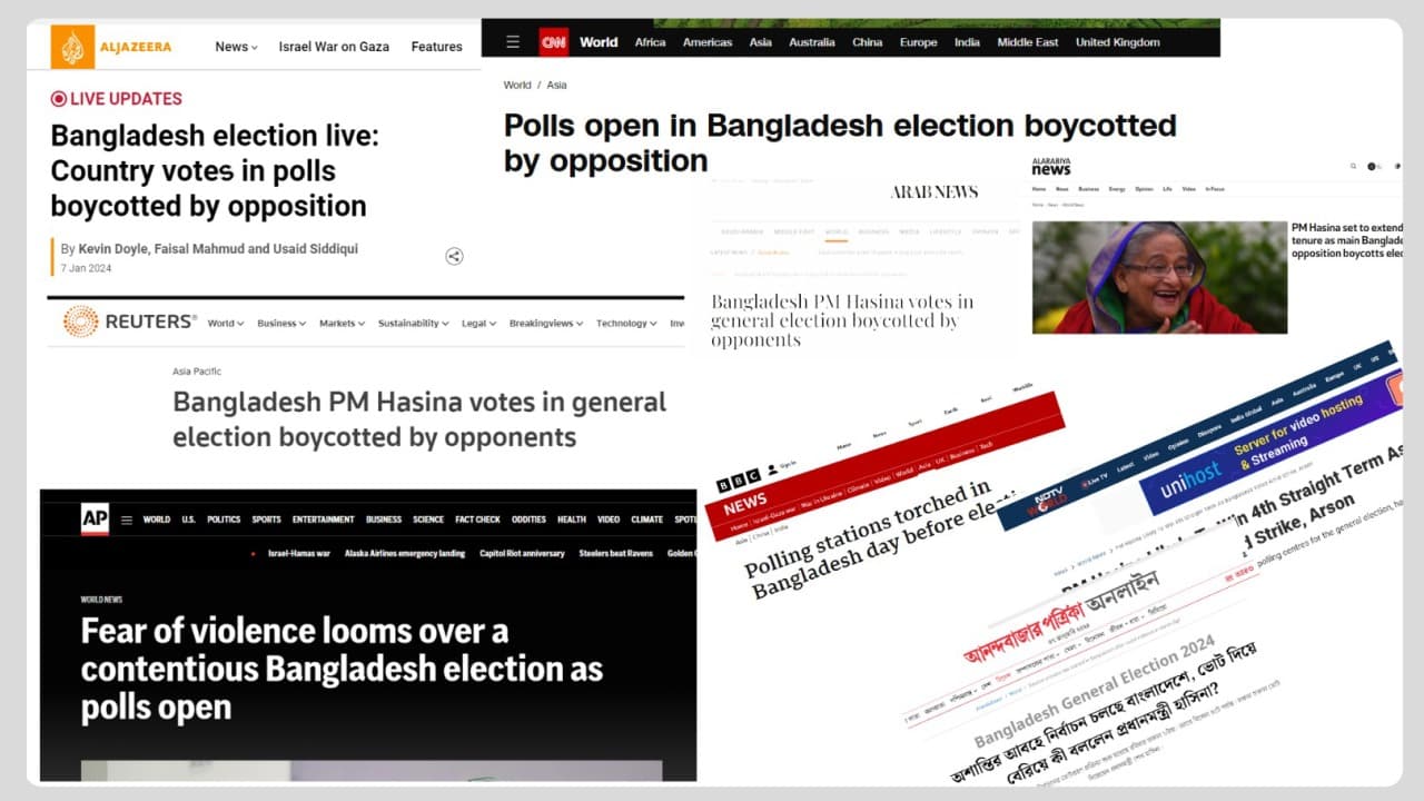 Bangladesh election in international media