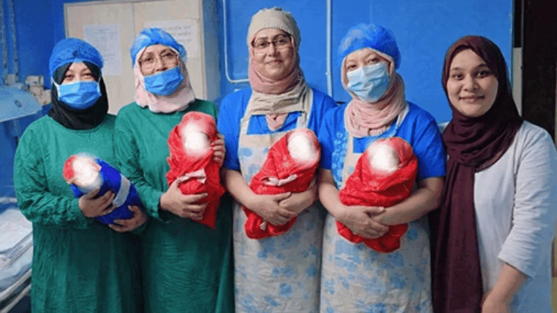 Woman gives birth to quadruplets in Chattogram