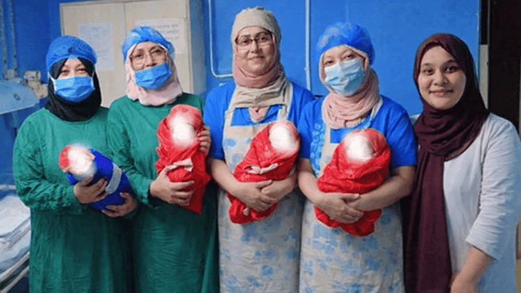 Woman gives birth to quadruplets in Chattogram