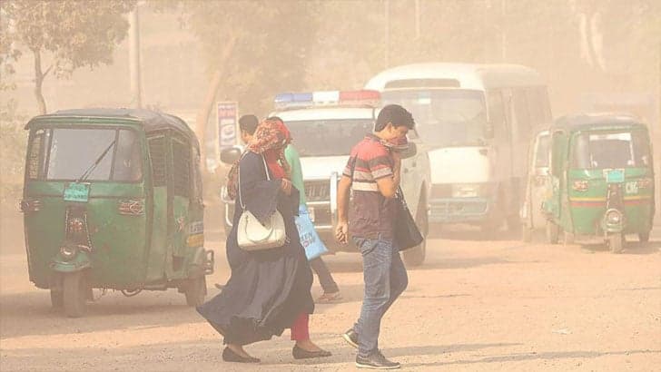 Dhaka air again world's most polluted