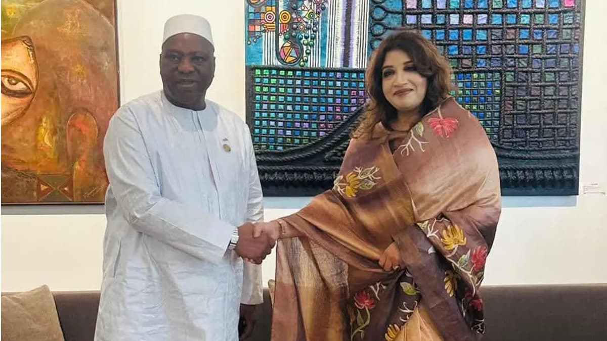 Shama Obaed meets Guinea's foreign minister