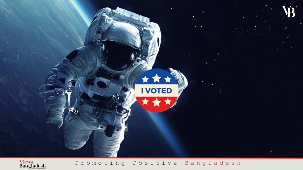 4 astronauts vote early from space