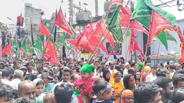 'Hai Hossain, Hai Hossain' echoes across capital as Tajia processions begin
