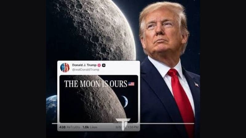 Trump claims moon belongs to US, posts ‘The Moon Is Ours’