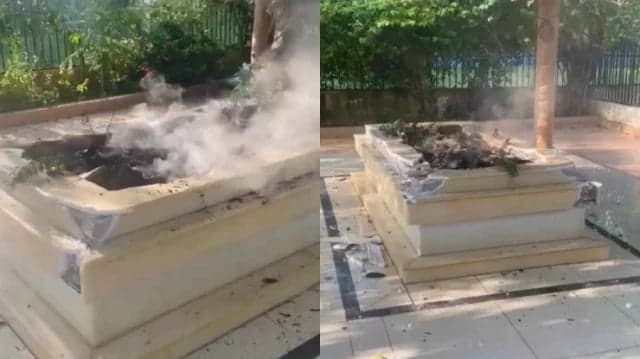 Ex-MP Mainuddin Khan Badal’s grave vandalized, set on fire