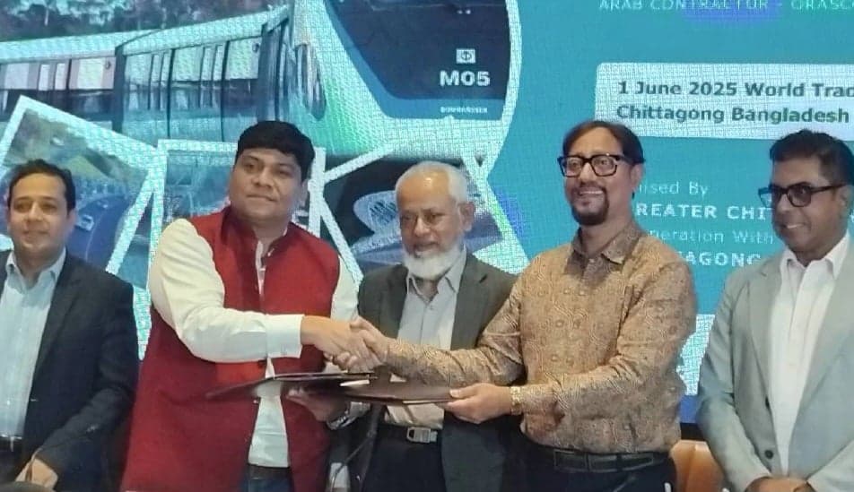 Deal signed for country’s first monorail project in Chattogram