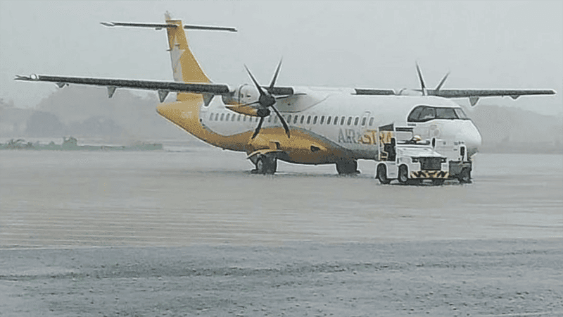 Three flights unable to land at Shah Amanat due to heavy rain
