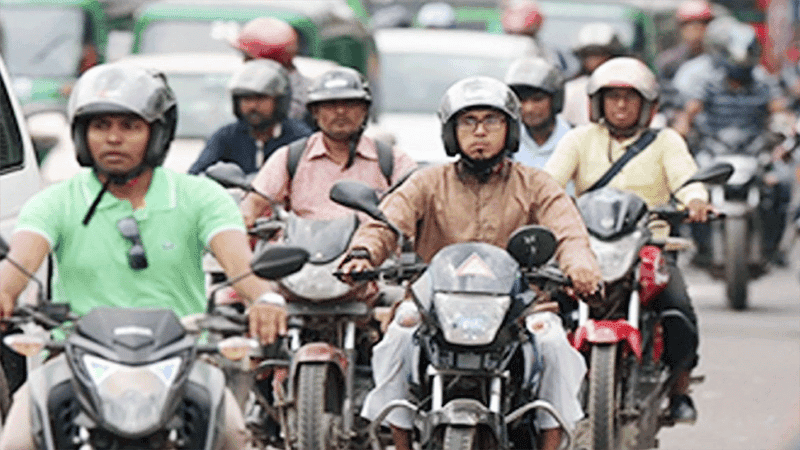 Motorcycle movement still restricted today; other vehicles allowed
