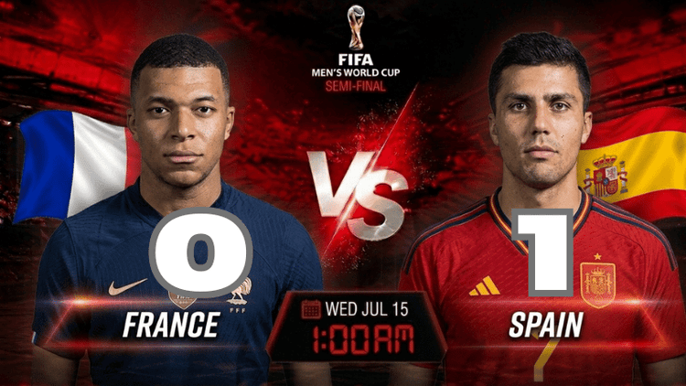 France vs Spain—World Cup: Live score and match stats