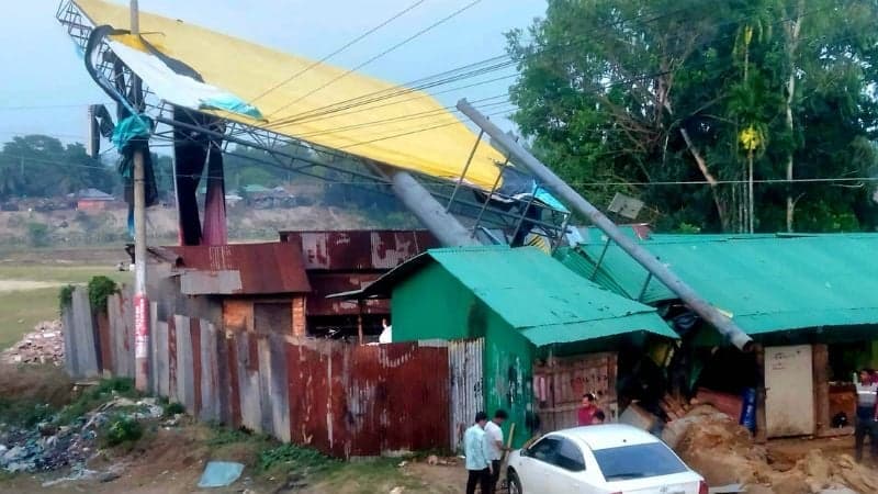 Storm leaves Chakaria without power for 48 hours, 44 poles damaged