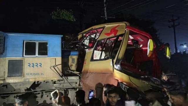 12 killed in Cumilla bus-train collision, rail link with Chattogram suspended