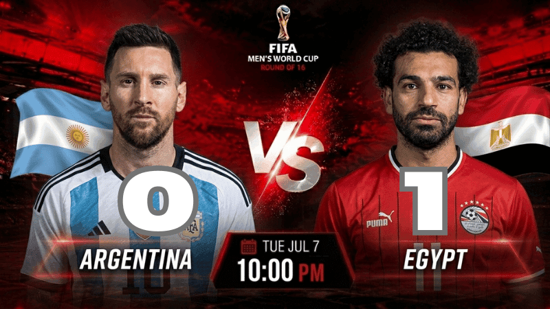 Argentina vs Egypt —World Cup: Live score and match stats