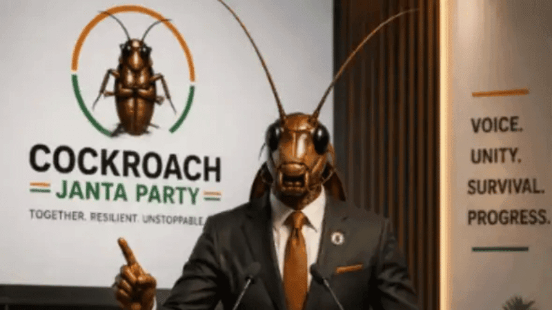 ‘Cockroach Janata Party’ in the discussion; Why are thousands of Indian youth joining?