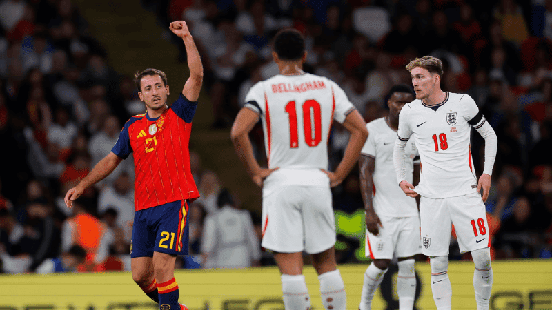 Spain rally past England 3-2 after Kane misses penalty