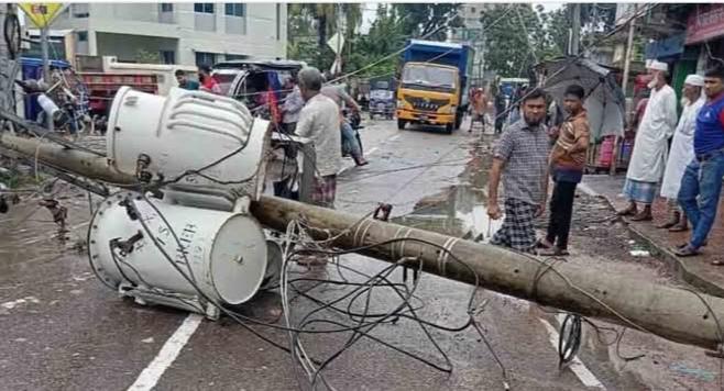 Power outage hits most areas of Barura amid storm
