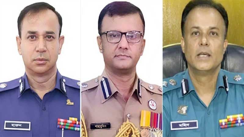 3 top police officials sent on forced retirement