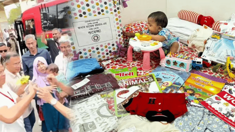 PM sends gift to child who greeted him with flower during Jashore visit