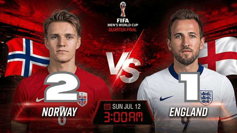 Norway vs England —World Cup: Live score and match stats