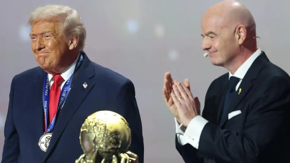 Trump awarded FIFA Peace Prize