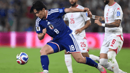 Japan take 2–0 half-time lead against Tunisia