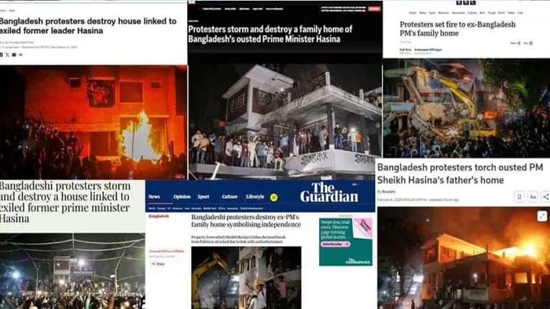 Dhanmondi 32 vandalism news in international media