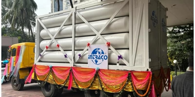 Gas supply from Bhola to Dhaka’s industries in CNG form begins