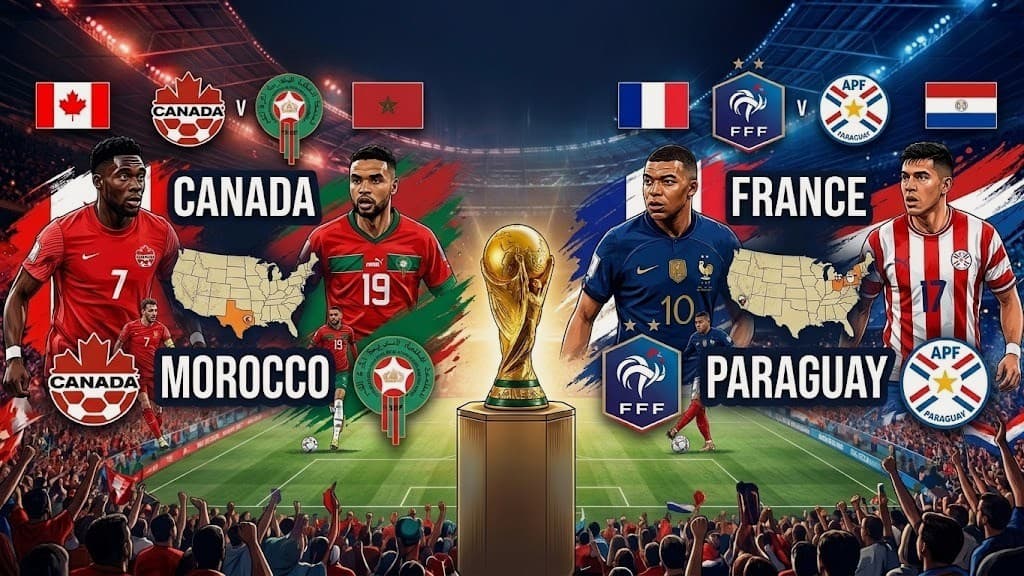Canada face Morocco, France take on Paraguay