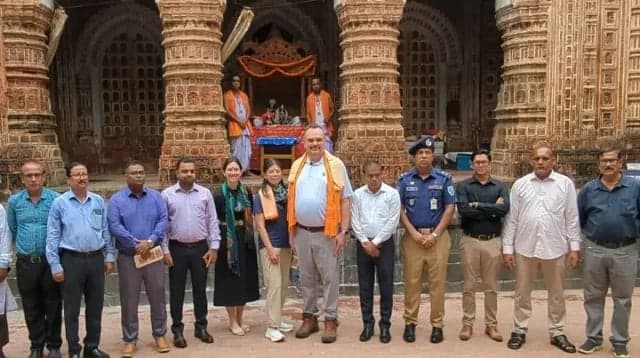 US Ambassador visits historic Kantanagar Temple in Dinajpur